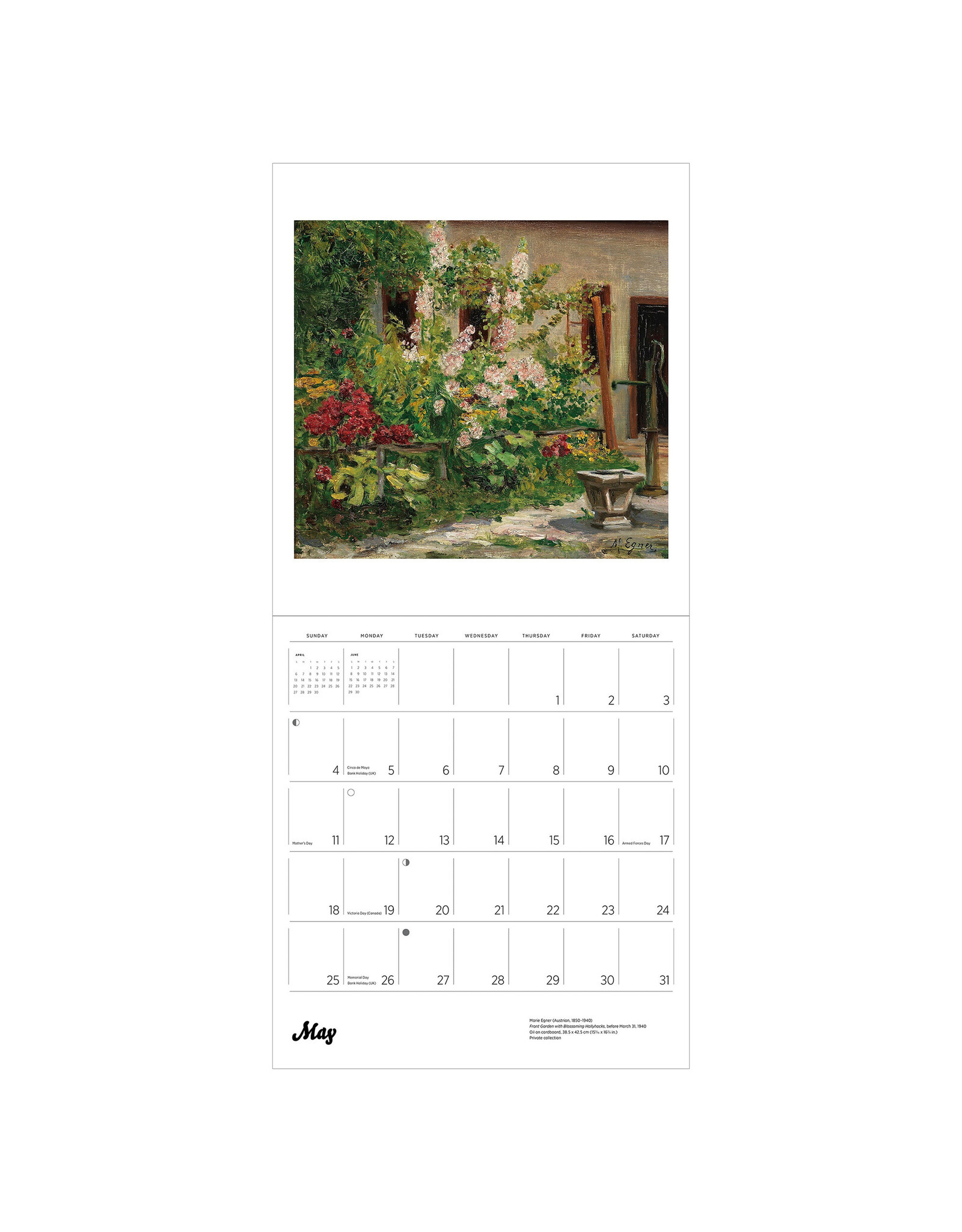 Pomegranate Gardens of the Impressionists 2025 Wall Calendar