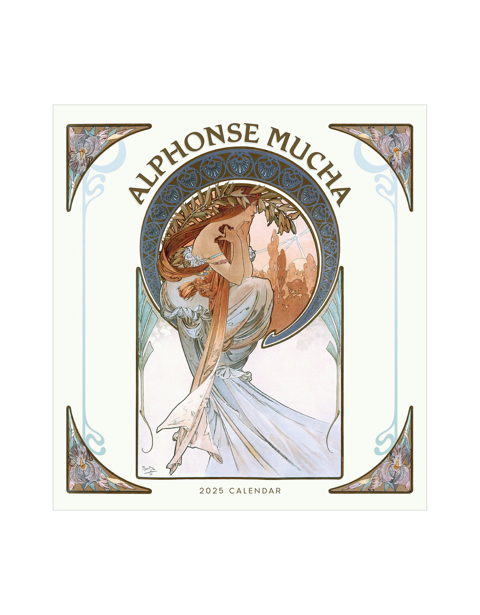 Pomegranate Alphonse Mucha 2025 Wall Calendar