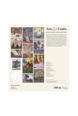 Pomegranate Arts & Crafts Block Prints by William S. Rice 2025 Wall Calendar