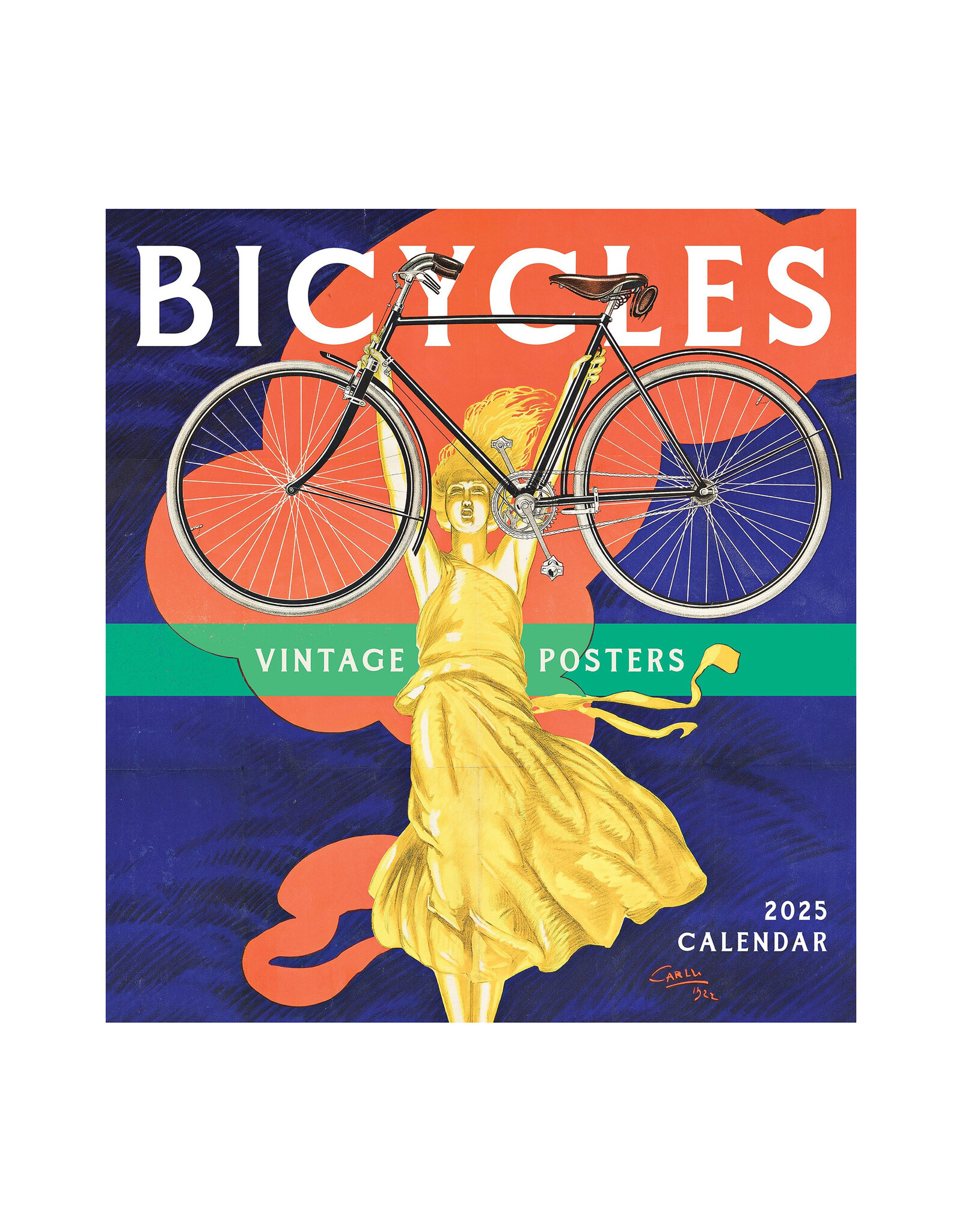 Pomegranate Bicycles: Vintage Posters 2025 Wall Calendar