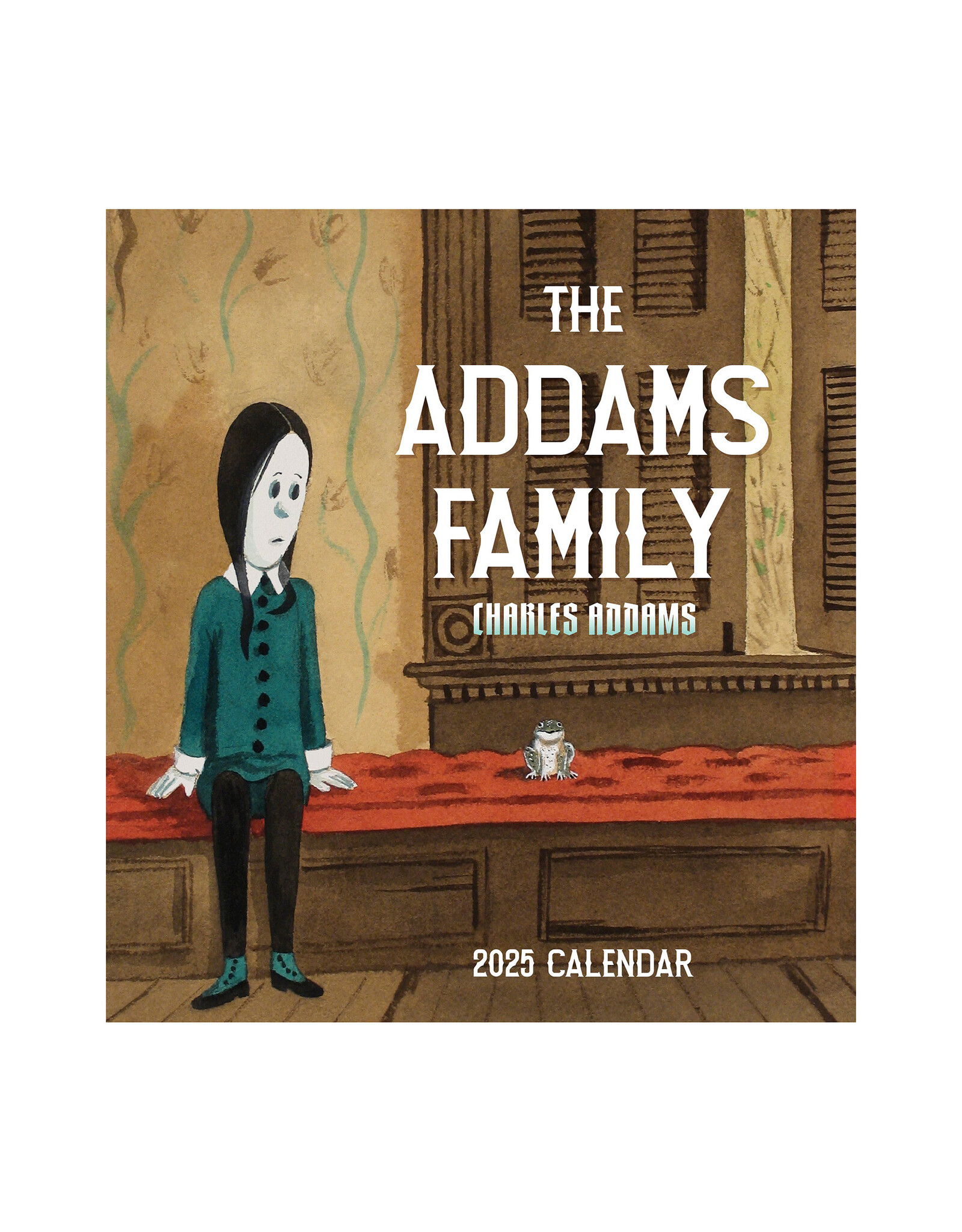 Pomegranate Charles Addams: The Addams Family 2025 Wall Calendar