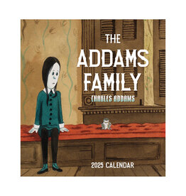 Pomegranate Charles Addams: The Addams Family 2025 Wall Calendar