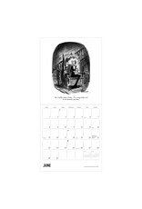 Pomegranate Charles Addams: The Addams Family 2025 Wall Calendar