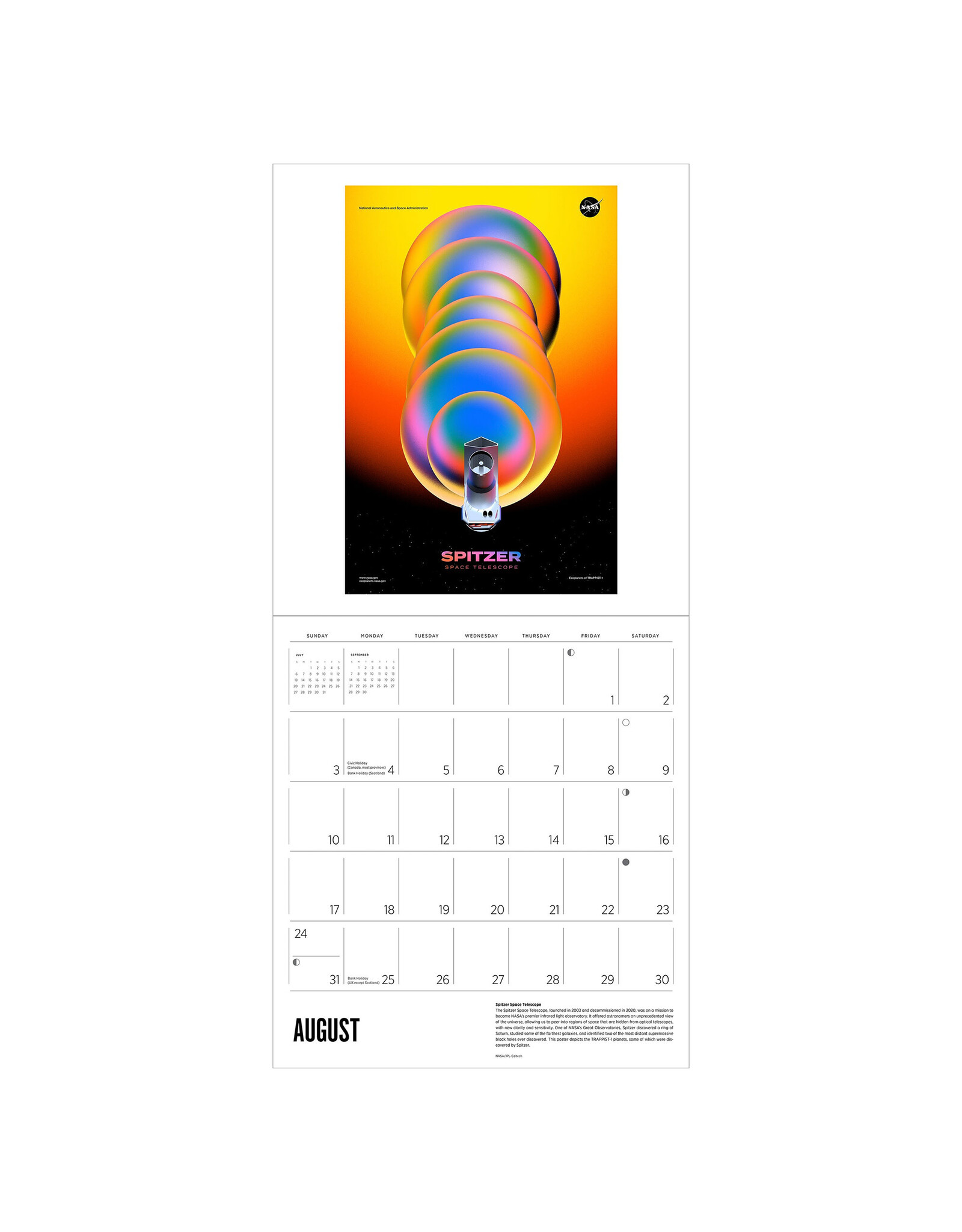 Pomegranate Cosmic Proportions: Posters from NASA's Exoplanet Exploration Program 2025 Wall Calendar