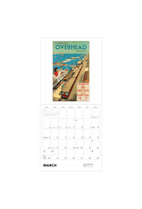 Pomegranate England by Rail 2025 Wall Calendar