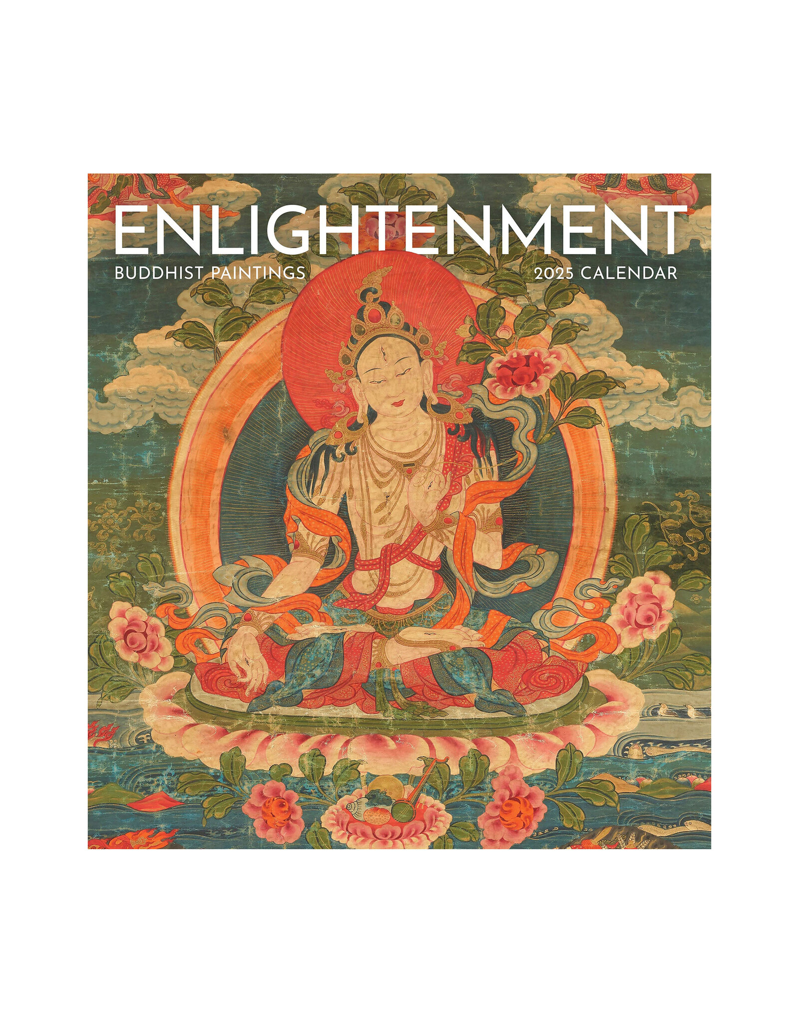 Pomegranate Enlightenment: Buddhist Paintings 2025 Wall Calendar