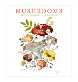 Pomegranate Mushrooms: Alexander Viazmensky 2025 Wall Calendar