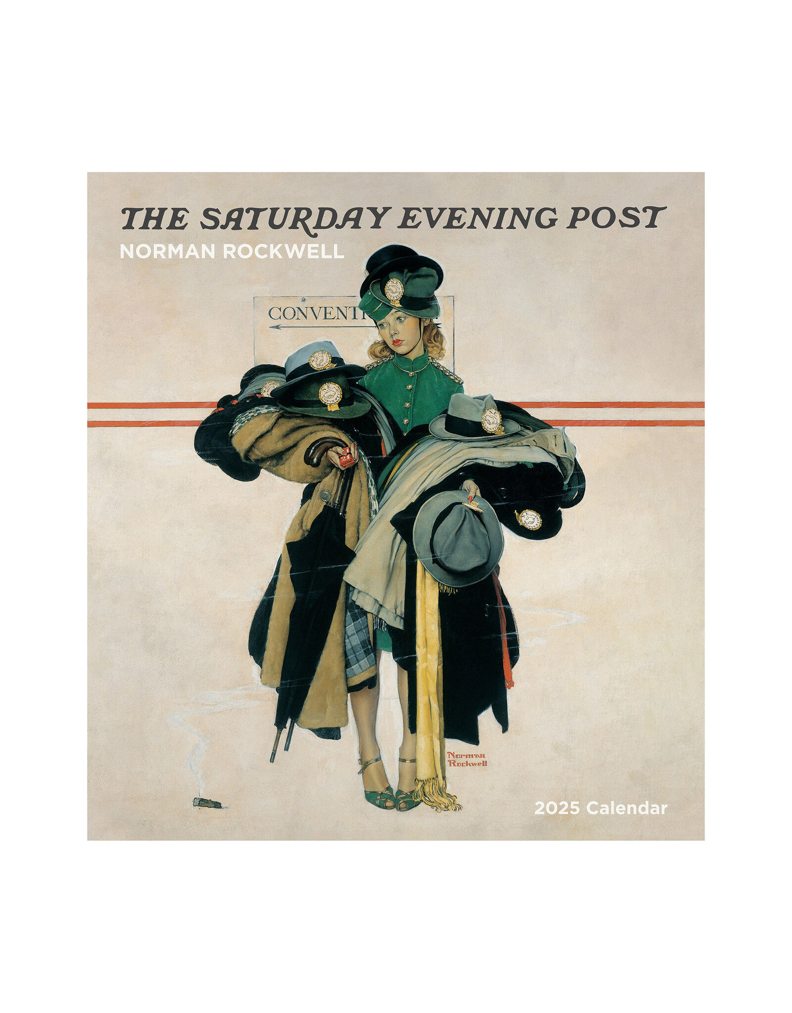 Pomegranate Norman Rockwell: The Saturday Evening Post 2025 Wall Calendar