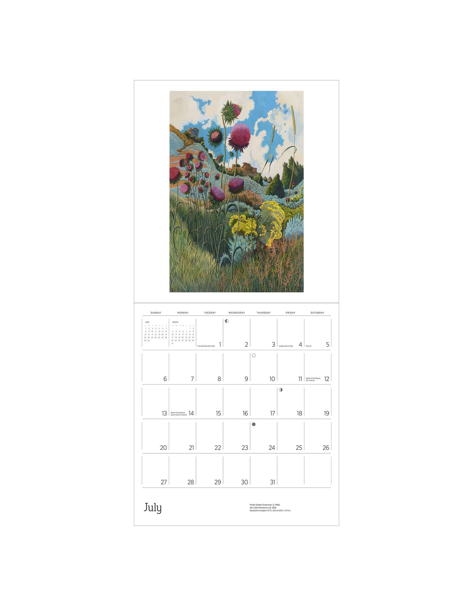 Pomegranate Phyllis Shafer: Nature Divine 2025 Wall Calendar