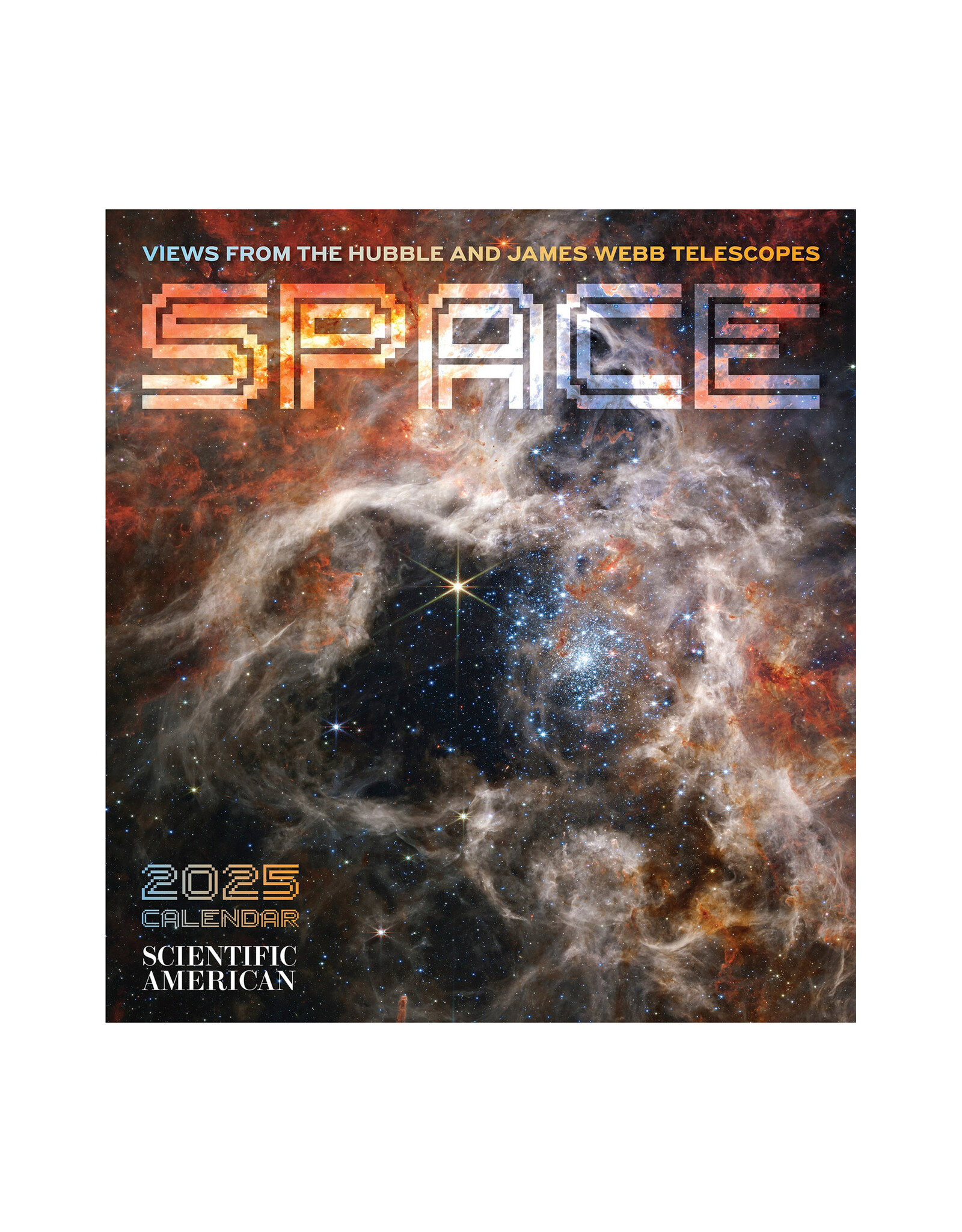 Pomegranate Space: Views from the Hubble and James Webb Telescopes 2025 Wall Calendar