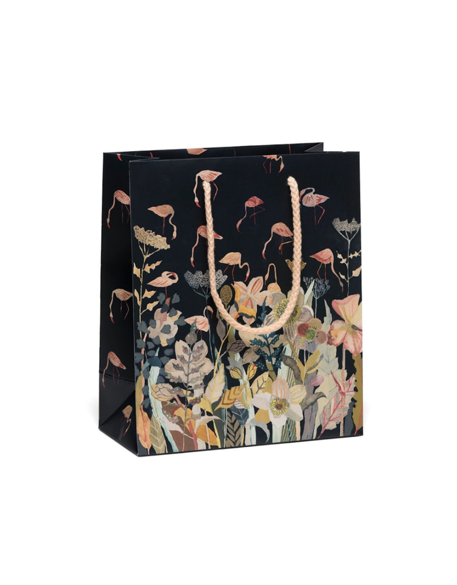 Red Cap Cards Medium Floral Flamingo Gift Bag