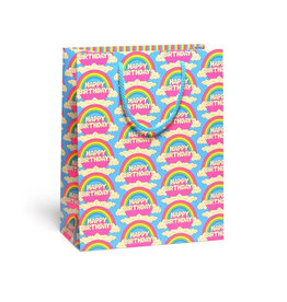 Red Cap Cards Large All Over Rainbows Gift Bag