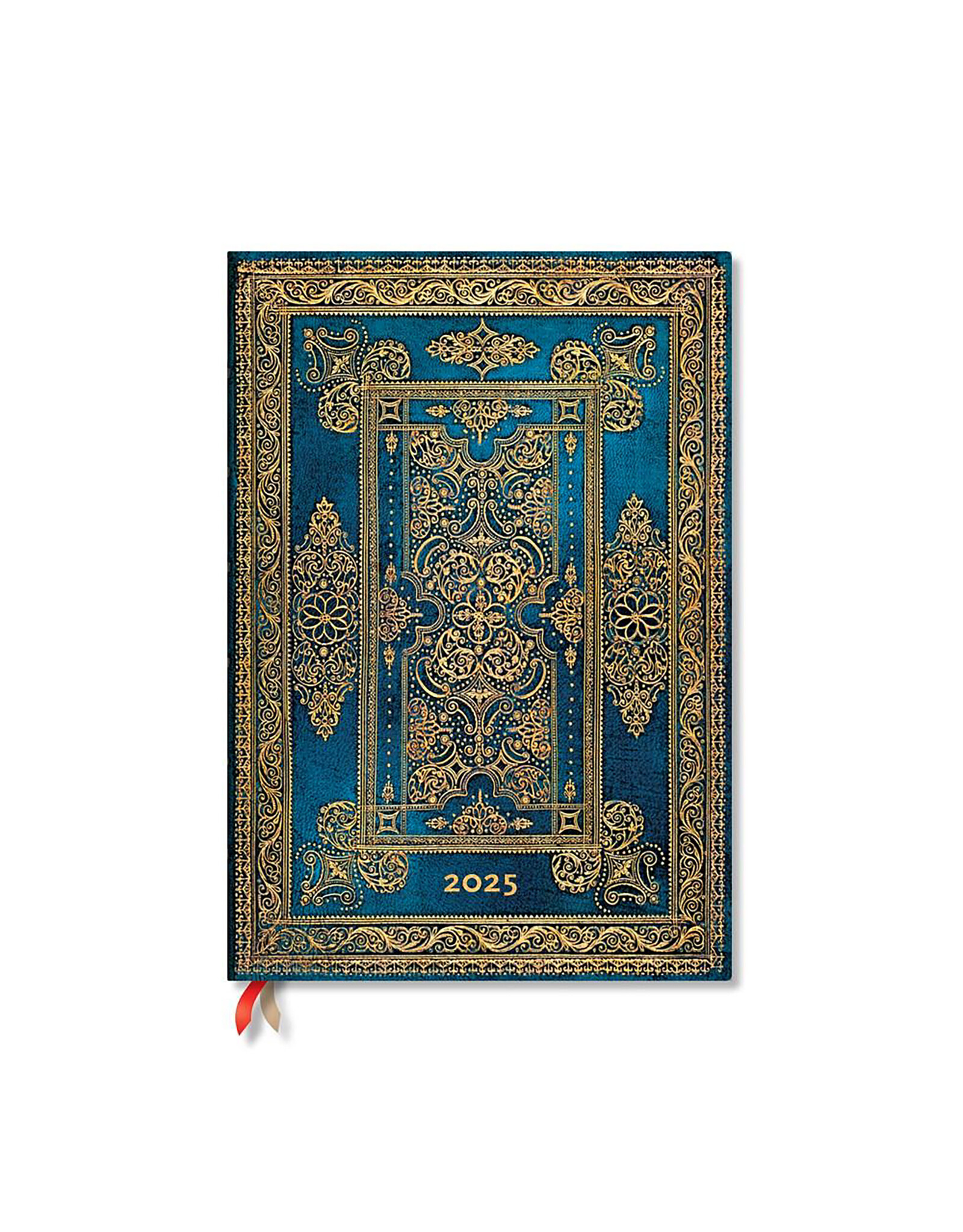 Paperblanks Blue Luxe Grande 2025 Weekly Vertical 12-Month Planner