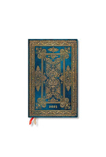 Paperblanks Blue Luxe Maxi 2025 Weekly Horizontal 12-Month Planner