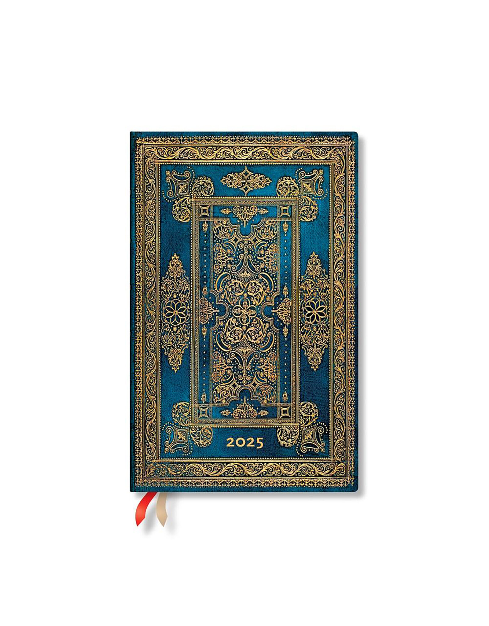 Paperblanks Blue Luxe Maxi 2025 Weekly Horizontal 12-Month Planner