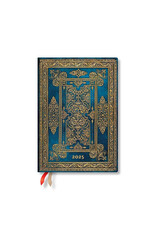 Paperblanks Blue Luxe Midi 2025 Daily 12-Month Planner