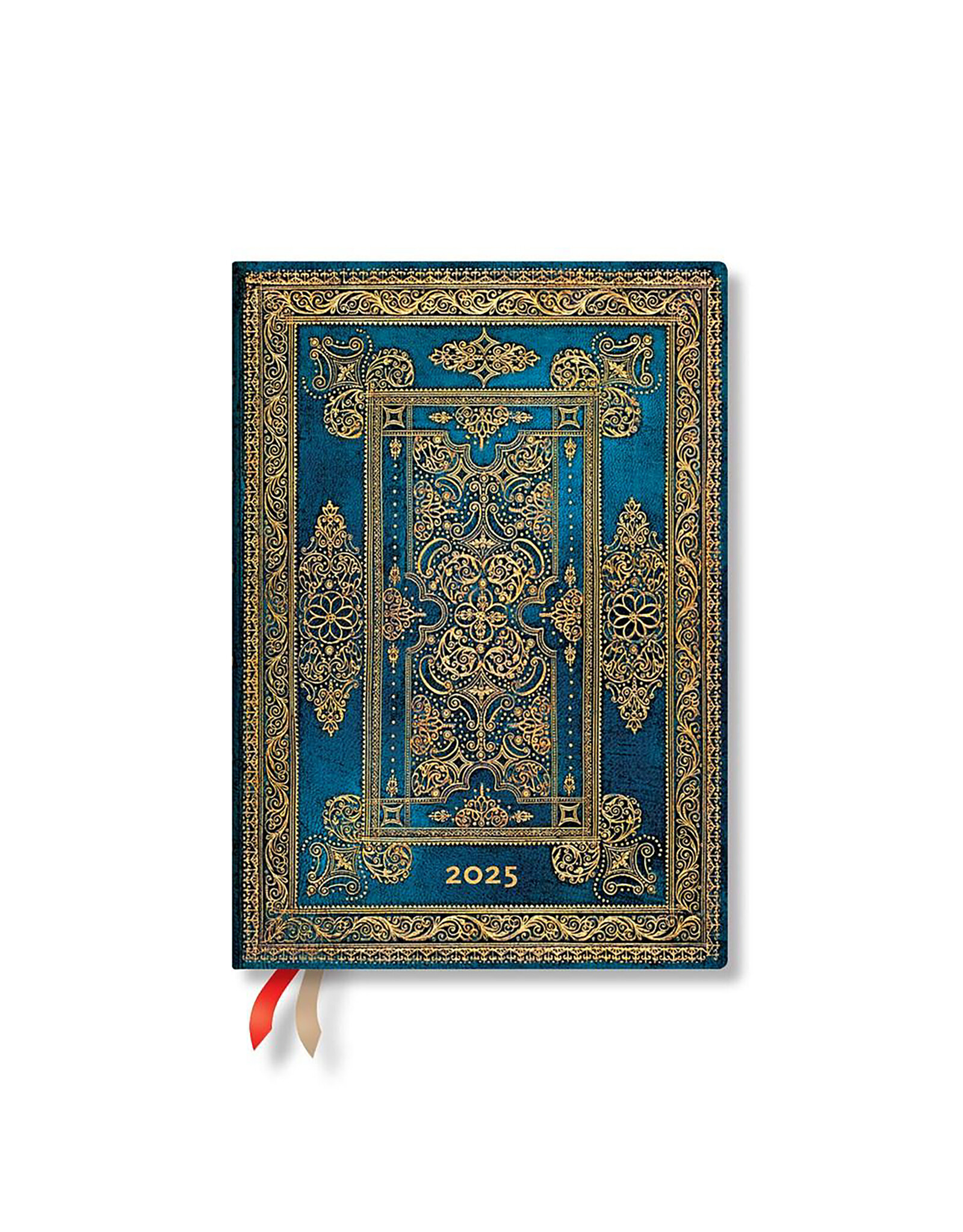 Paperblanks Blue Luxe Midi 2025 Daily 12-Month Planner