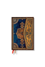 Paperblanks Safavid Indigo Mini 2025 Weekly Horizontal 12-Month Planner