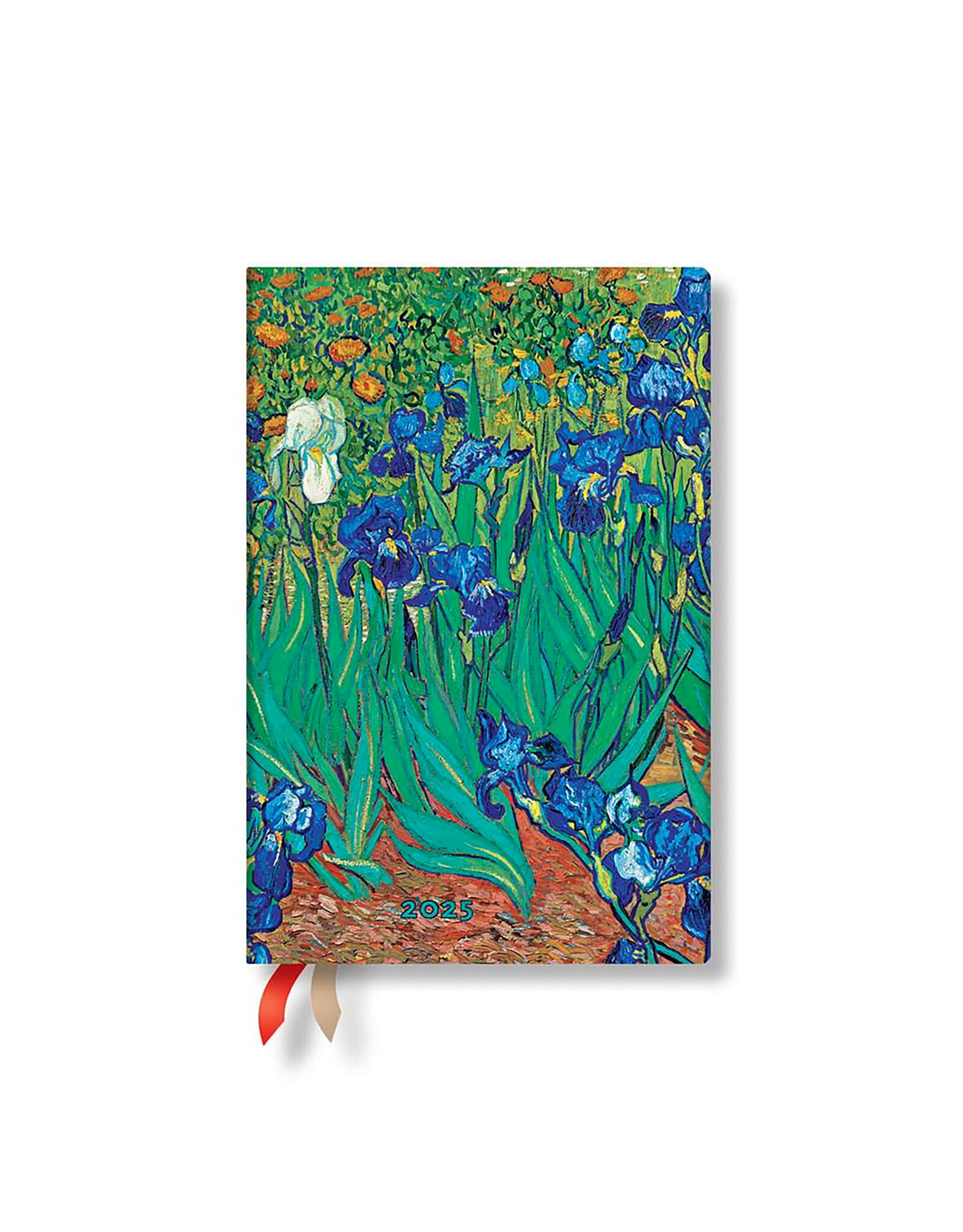 Paperblanks Van Gogh Irises Mini 2025 Weekly Horizontal 12-Month Planner