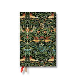 Paperblanks Morris Birds Mini 2025 Weekly Horizontal 12-Month Flexi Planner