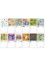 Paper Source 2025 Art Grid Wall Calendar