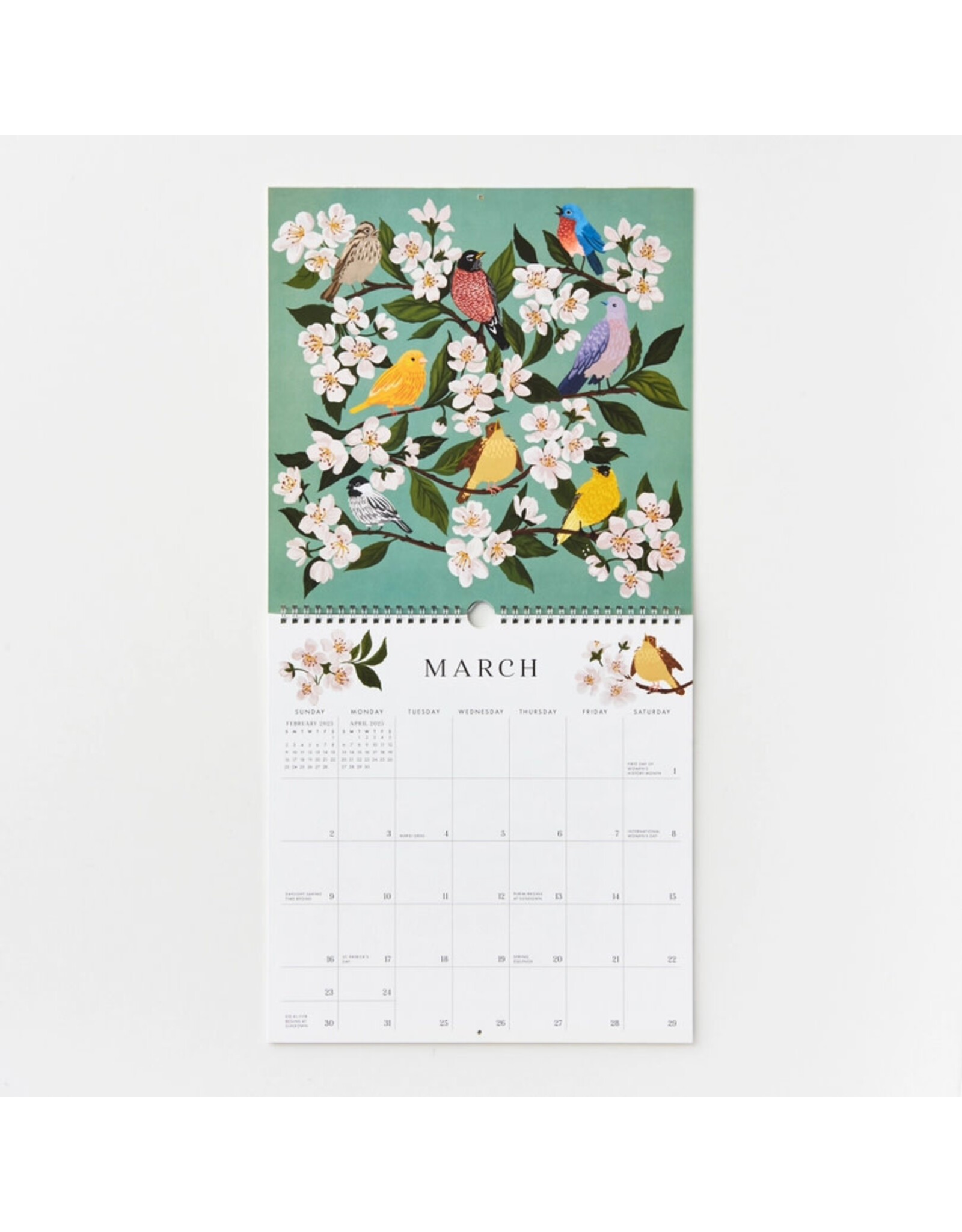 Paper Source 2025 Art Grid Wall Calendar