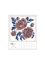 Paper Source 2025 Floral Letterpress Desk Calendar