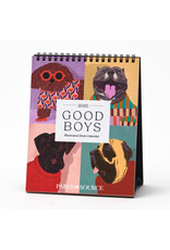 Paper Source 2025 Good Boys Desk Easel Calendar