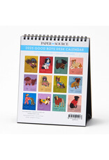 Paper Source 2025 Good Boys Desk Easel Calendar