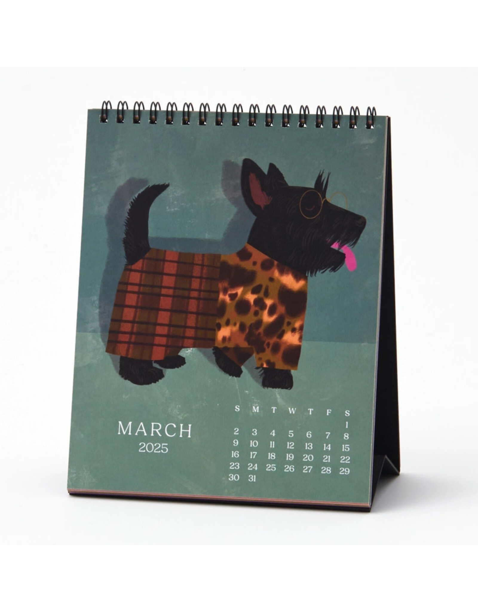 Paper Source 2025 Good Boys Desk Easel Calendar