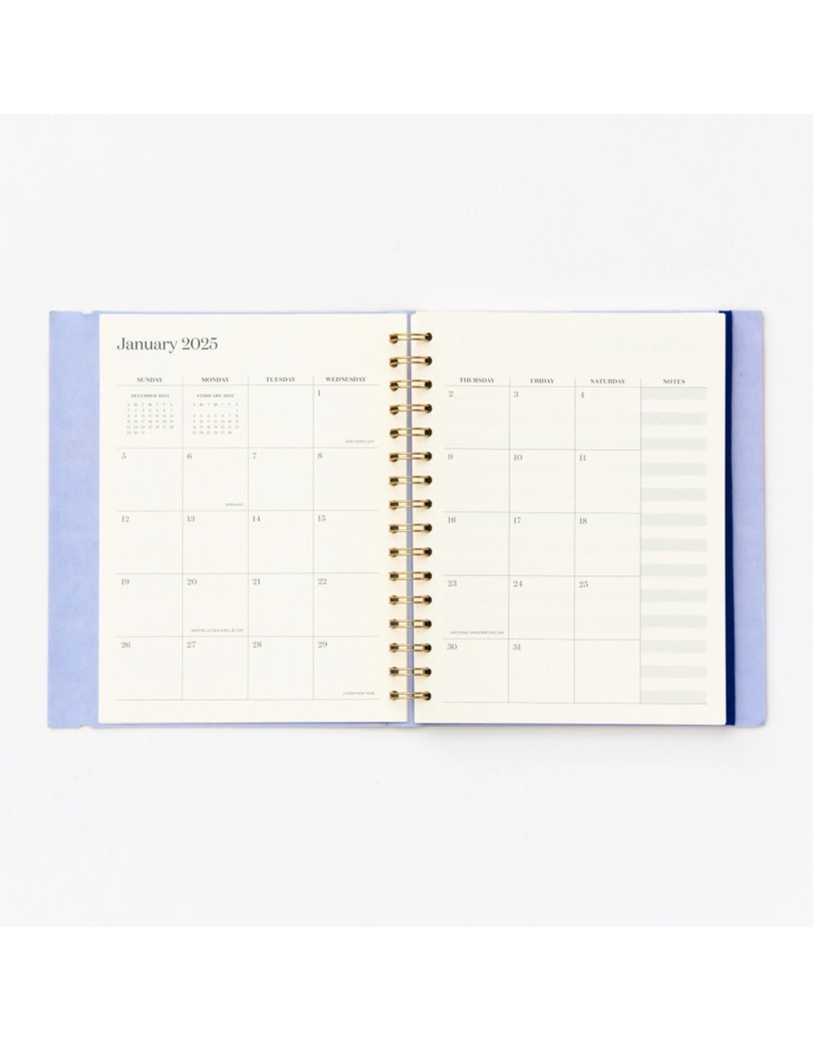 Paper Source 2025 Modernist Concealed Spiral Weekly Planner