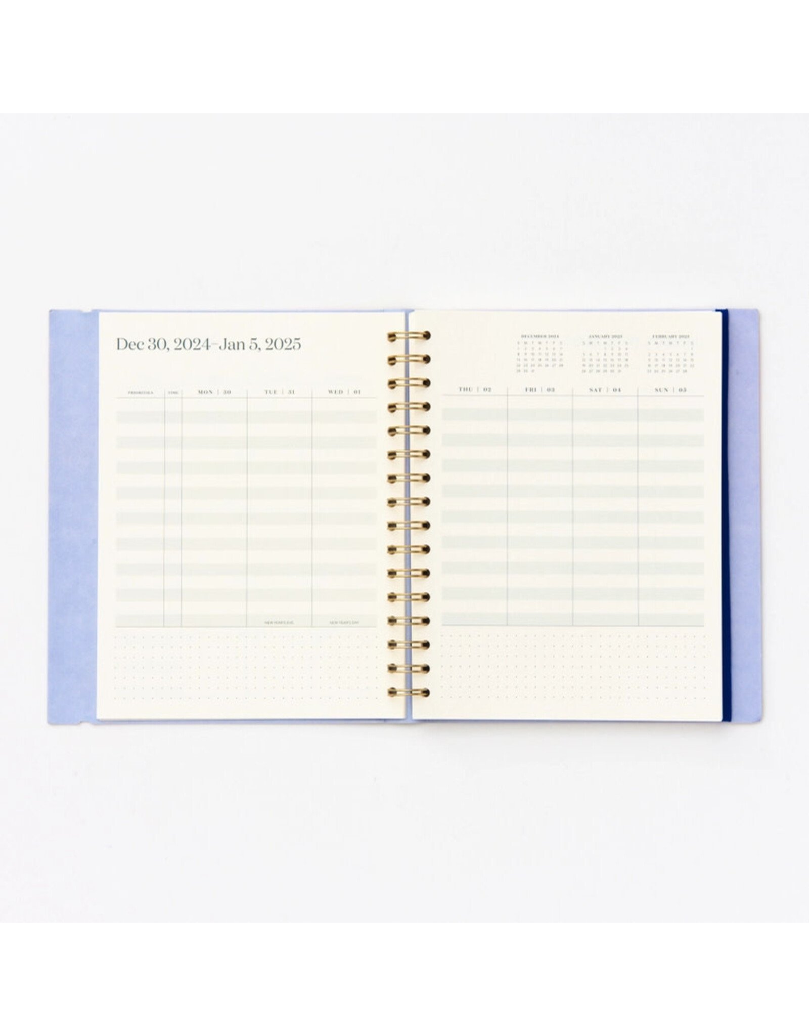 Paper Source 2025 Modernist Concealed Spiral Weekly Planner