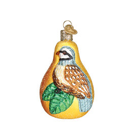 Old World Christmas Partridge in a Pear Ornament
