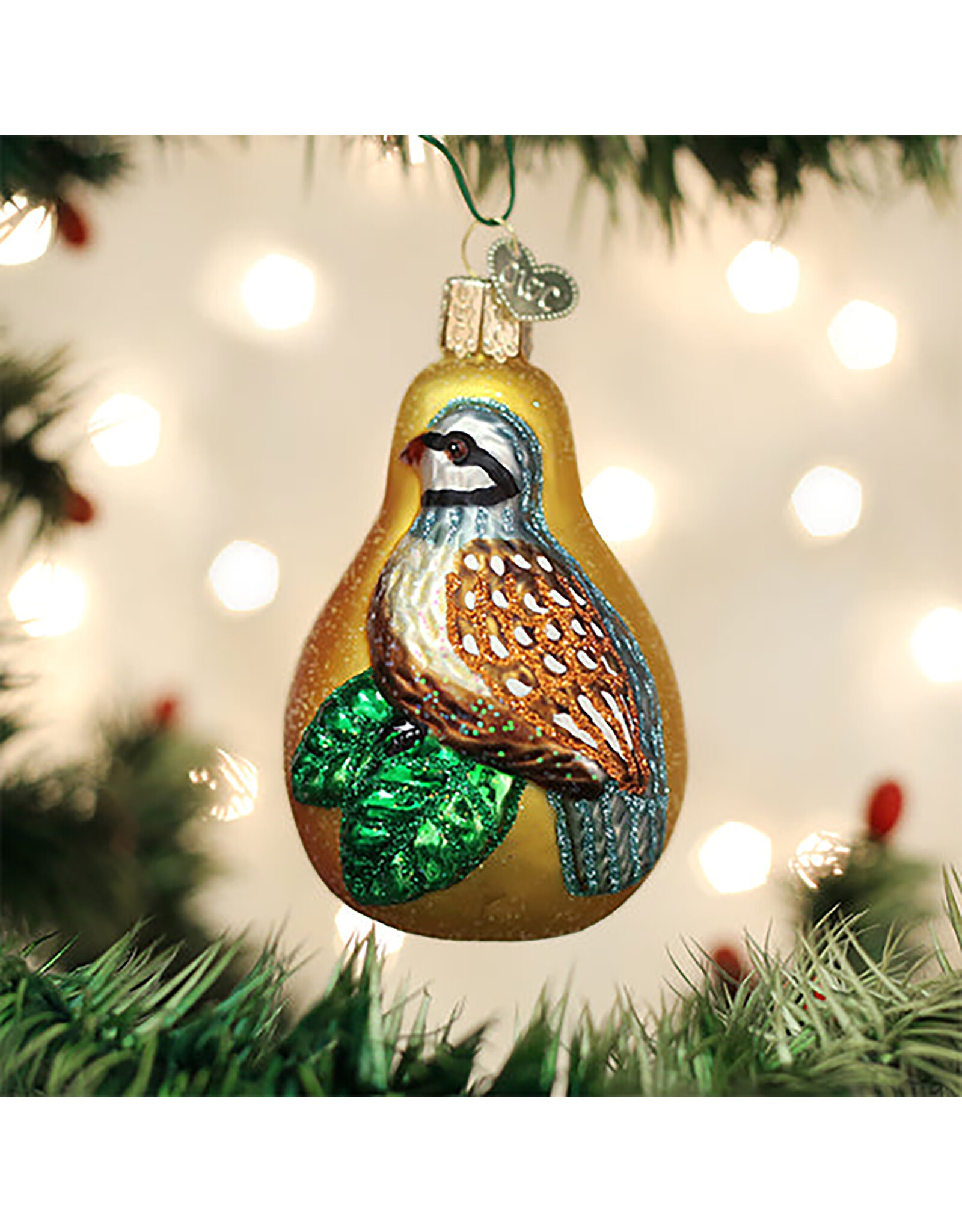 Old World Christmas Partridge in a Pear Ornament