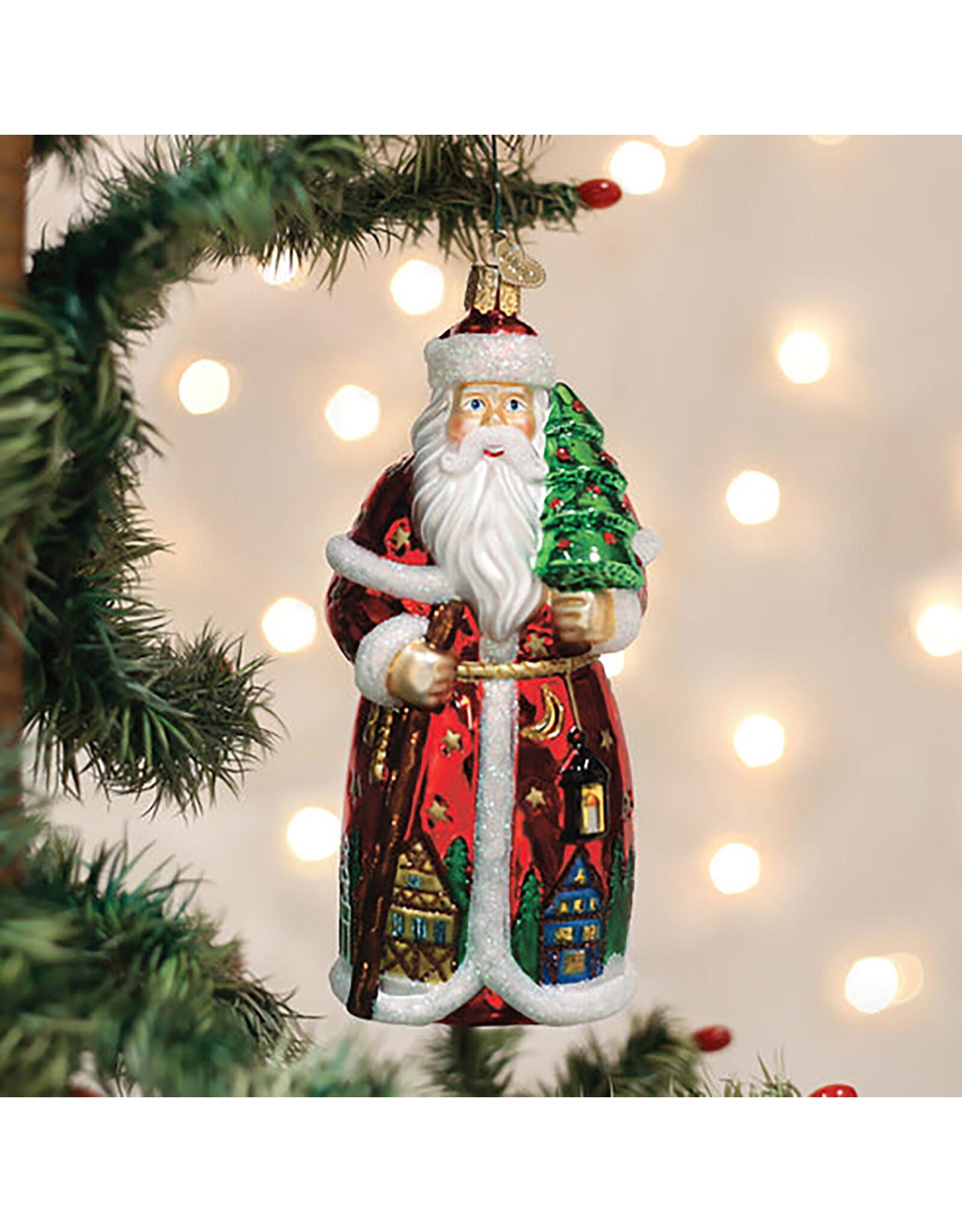 Old World Christmas German Santa Ornament