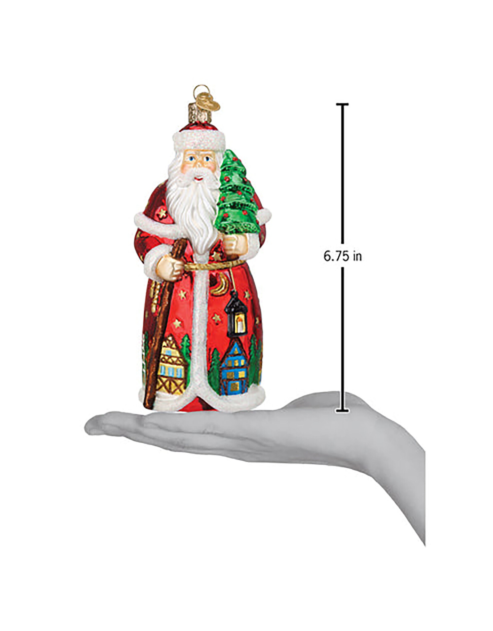 Old World Christmas German Santa Ornament