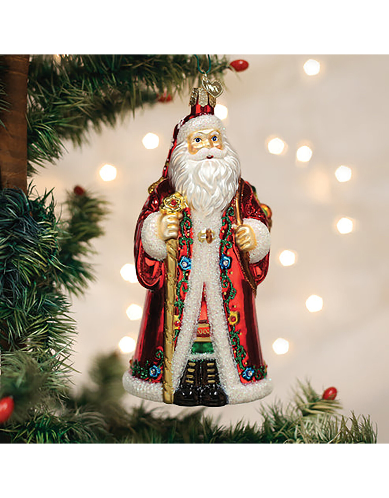 Old World Christmas Norwegian Santa Ornament