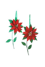 Cody Foster & Co. Heirloom Poinsettia Assorted Ornament