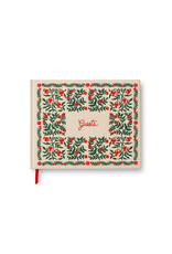 Rifle Paper Co. Christmastide Pomegranate Holiday Embroidered Guest Book