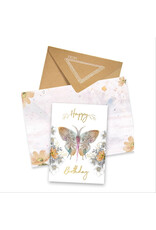 Papaya! Paisley Butterfly A7 Greeting Notecard
