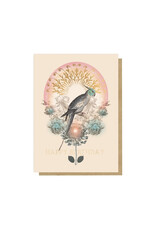 Papaya! Parakeet A7 Greeting Notecard