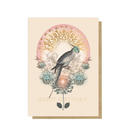 Papaya! Parakeet A7 Greeting Notecard