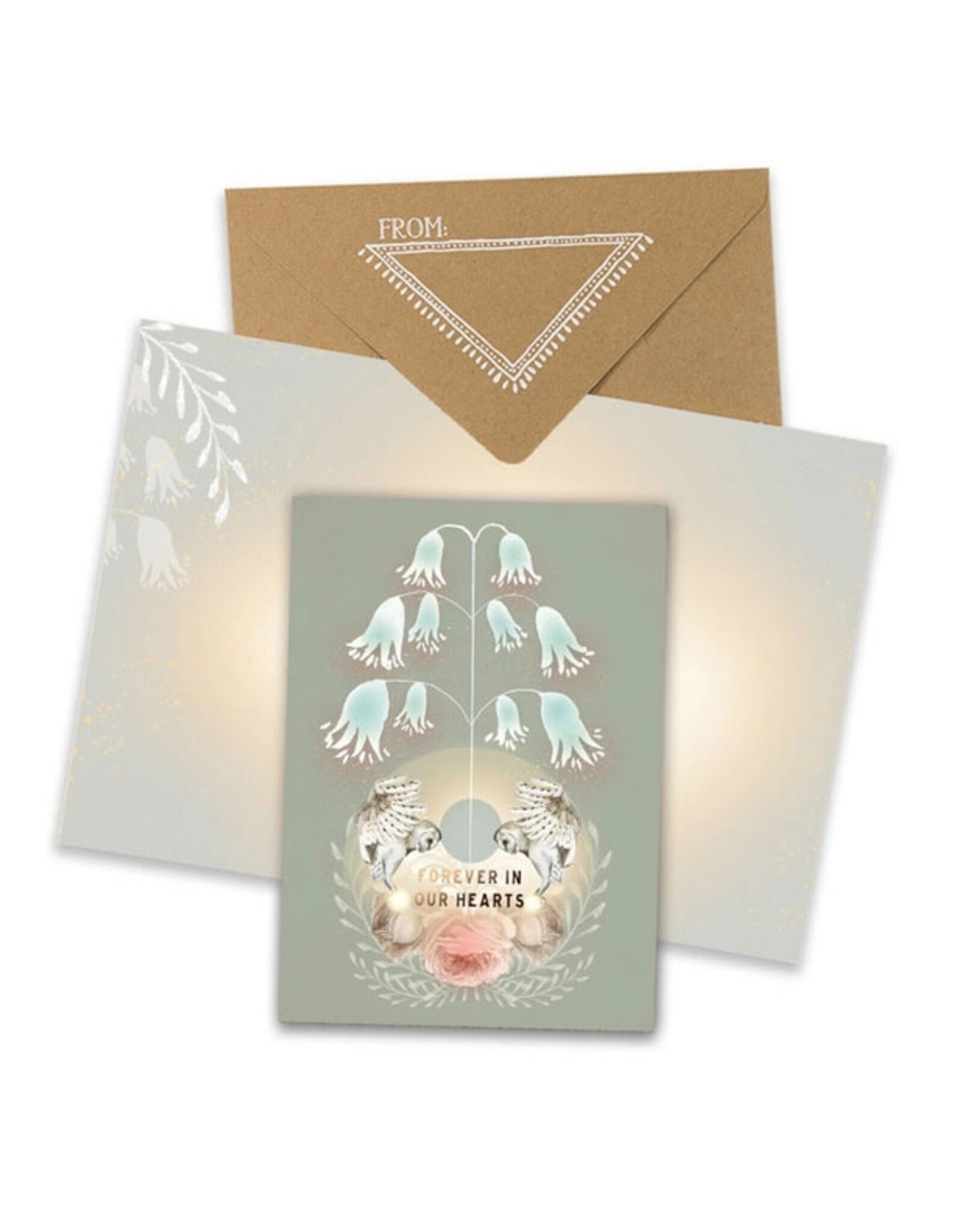 Papaya! Forever Hearts A7 Greeting Notecard