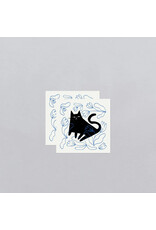 Tattly Blue Garden Kitty Tattoo Pair