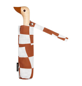 Original Duckhead Peanut Butter Checkers Compact Eco-Friendly Wind Resistant Duckhead Umbrella