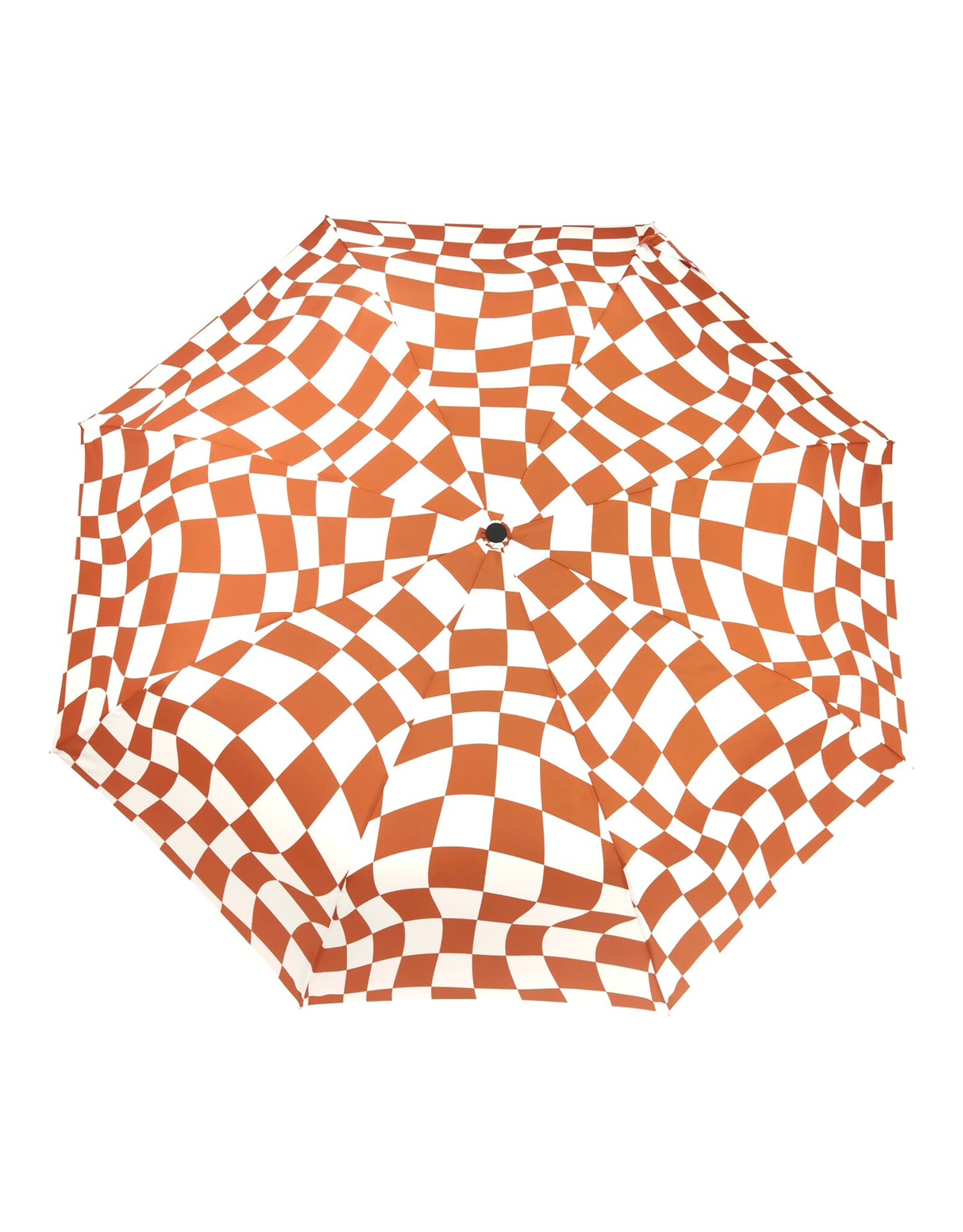 Original Duckhead Peanut Butter Checkers Compact Eco-Friendly Wind Resistant Duckhead Umbrella
