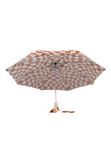 Original Duckhead Peanut Butter Checkers Compact Eco-Friendly Wind Resistant Duckhead Umbrella