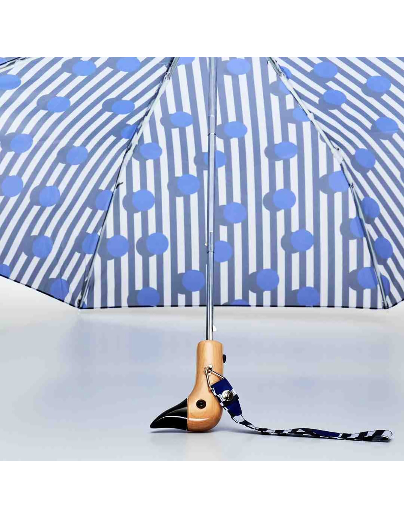 Original Duckhead Polkastripe Compact Sustainable Duckhead Umbrella