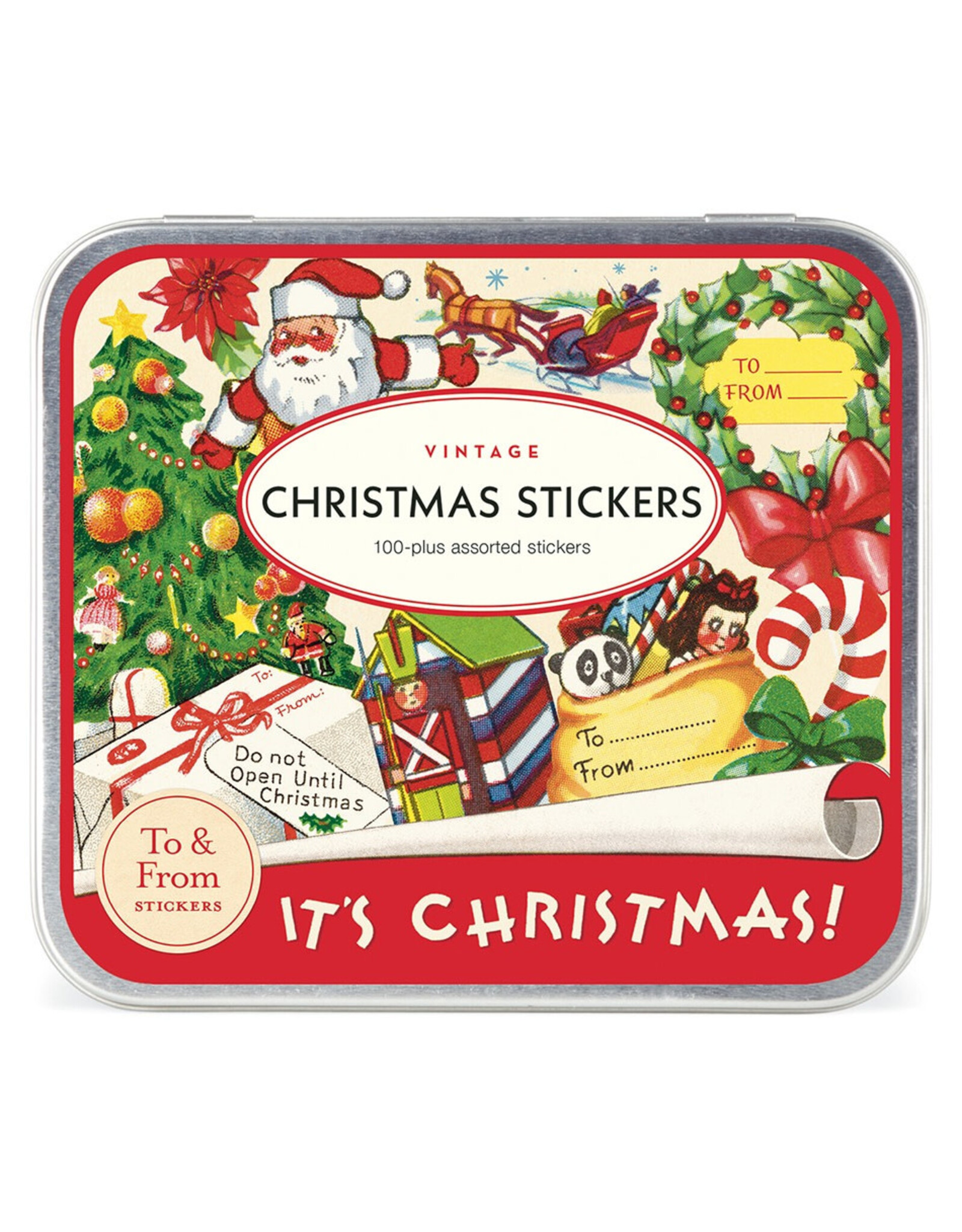 Cavallini Papers & Co. Vintage Christmas 2 Stickers LABEL/CHRVIN2