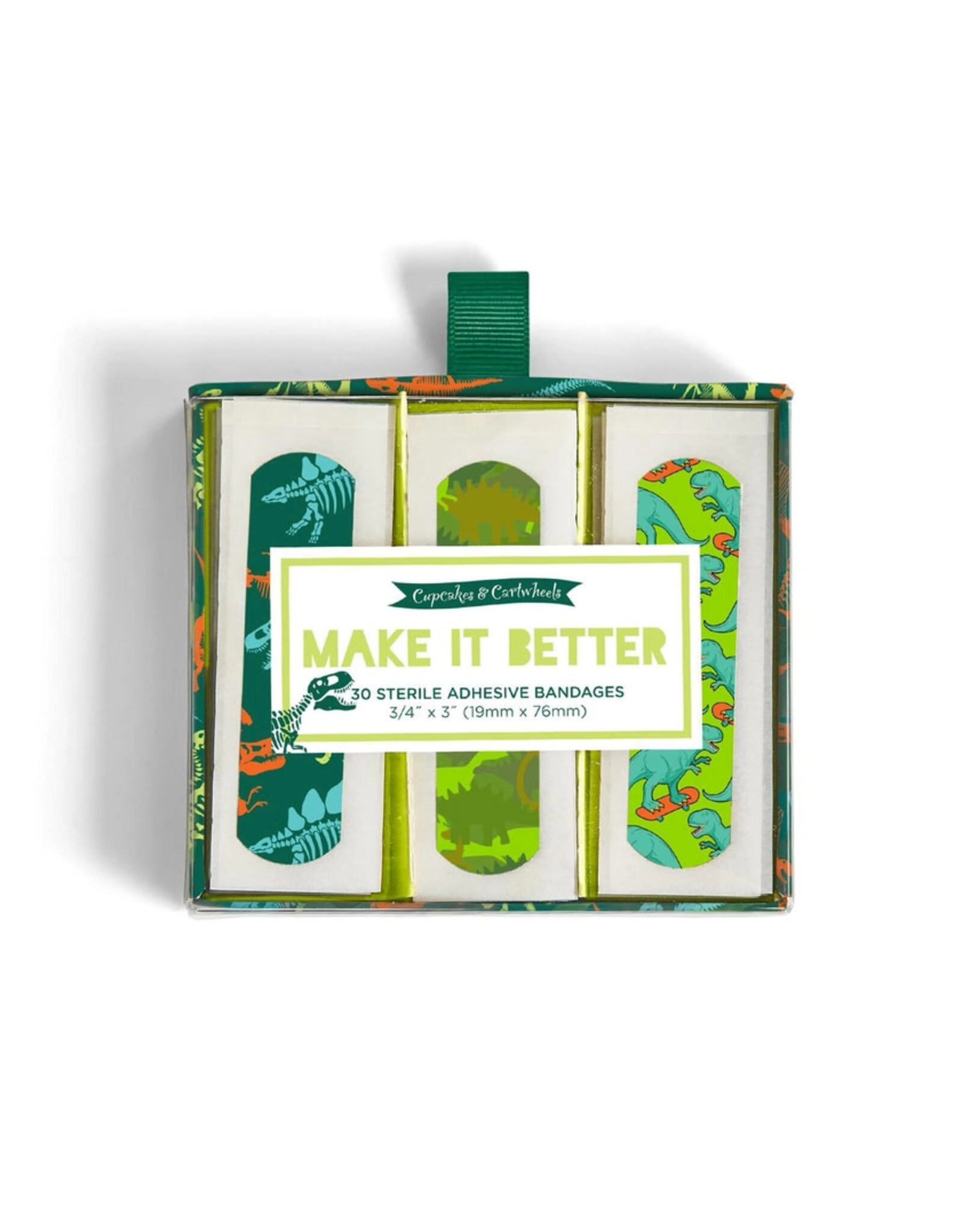 Cupcakes & Cartwheels Dinosaur Bandages in Gift Box